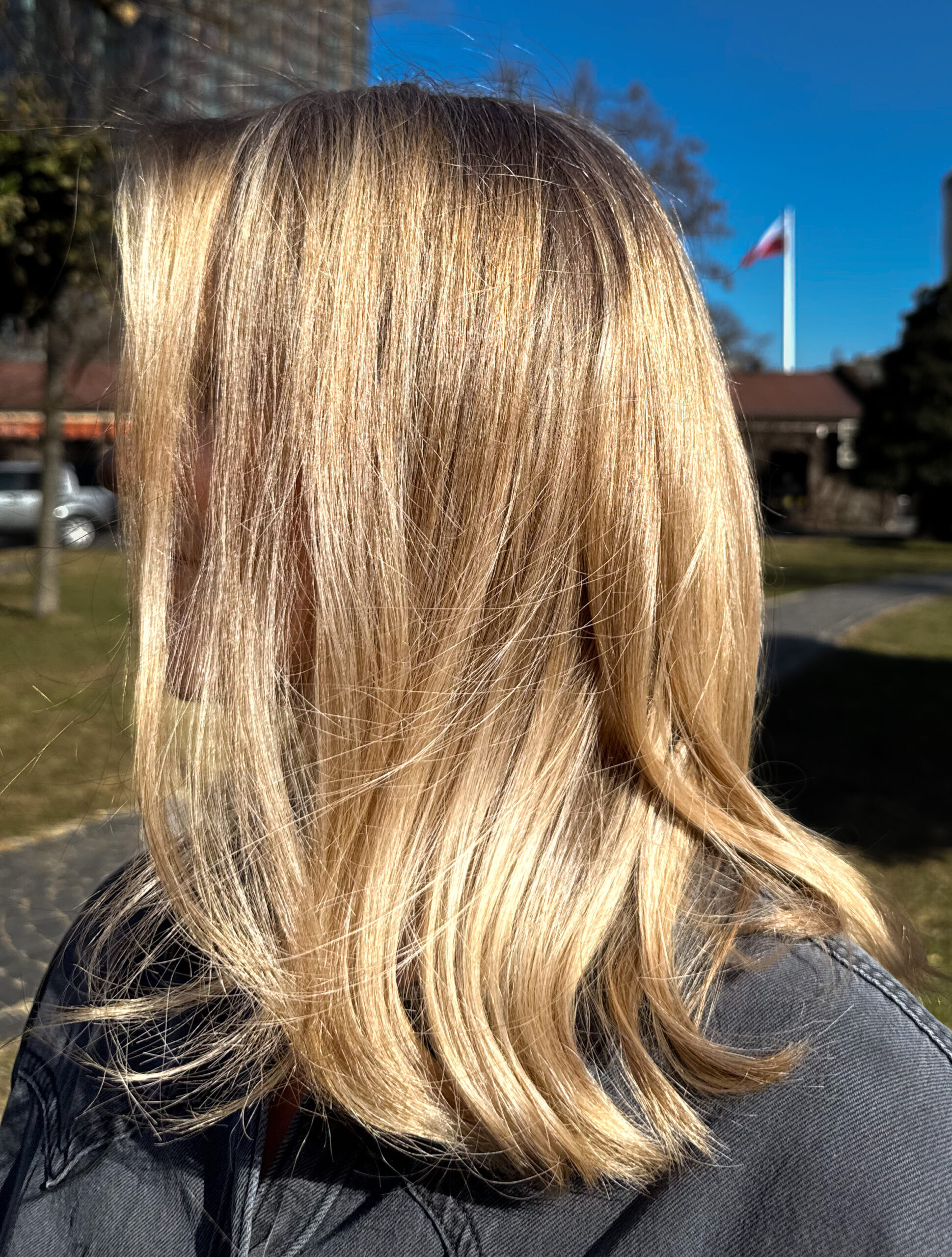 Rozświetlony blond w słońcu