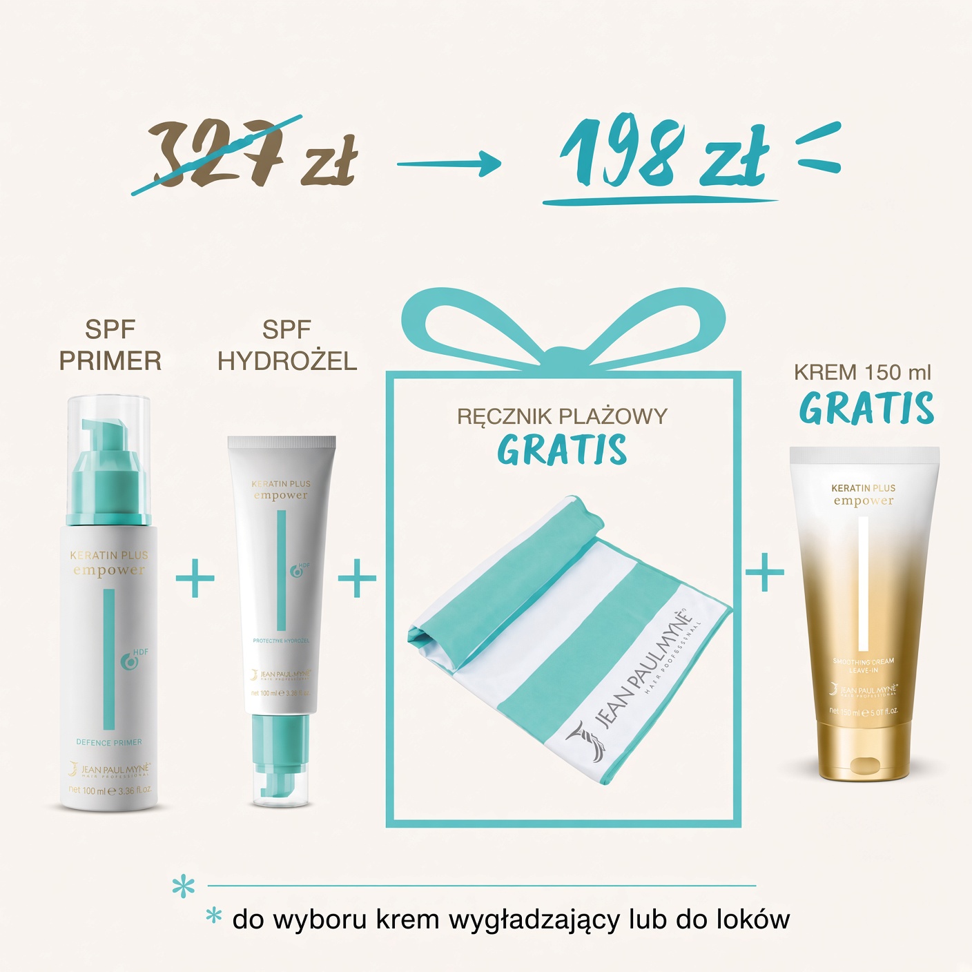 OCHRONA WŁOSÓW UV + RĘCZNIK PLAŻOWY GRATIS